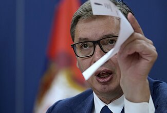 Serbijos prezidentas Aleksandras Vučičius