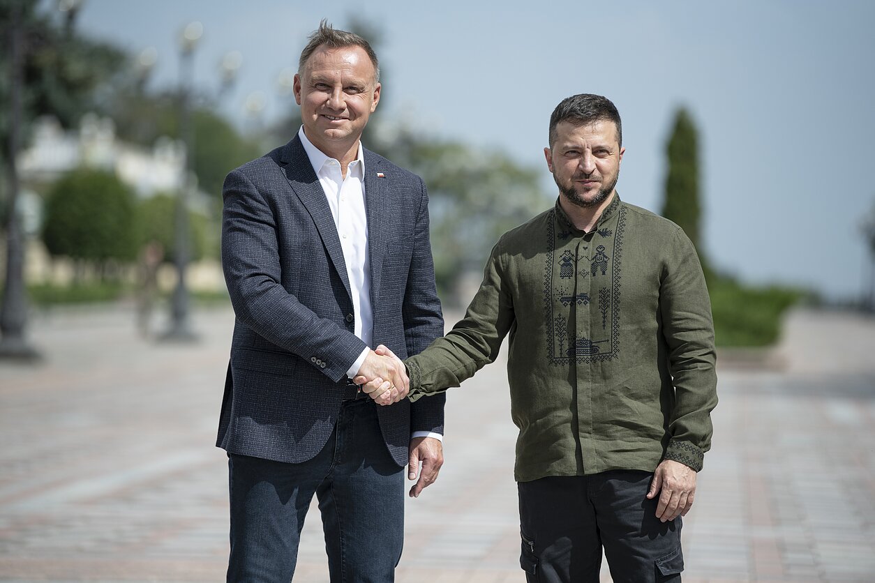 Wołodymyr Zełenski i Andrzej Duda Wołodymyr Zełenski i Andrzej Duda