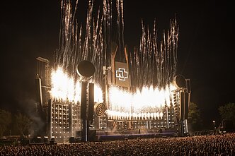 „Rammstein“ koncerto akimirka