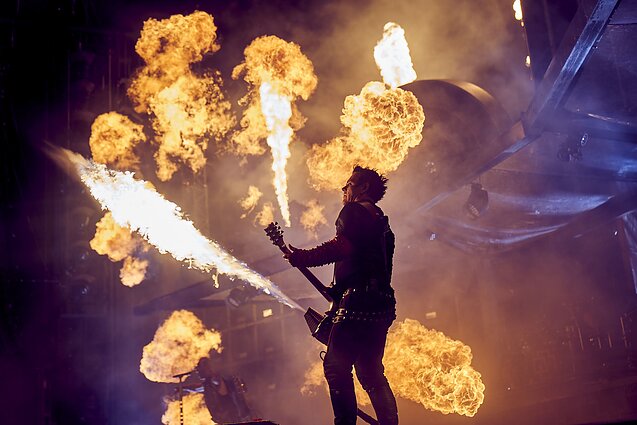 „Rammstein“ koncerto akimirka