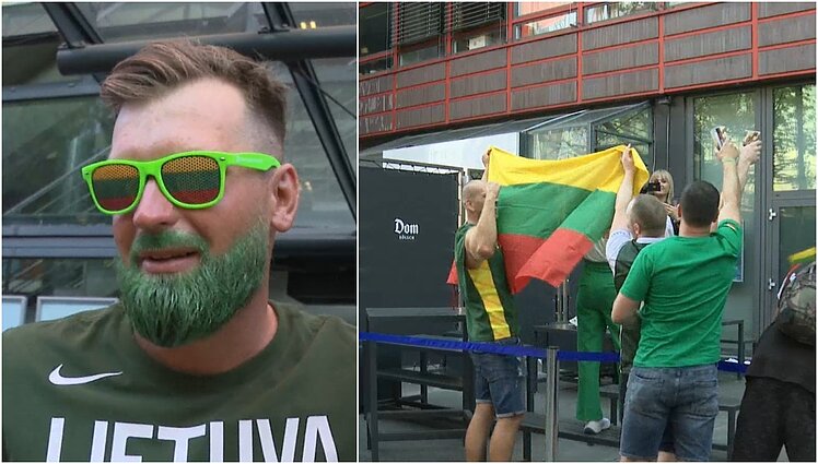 Kelne susirinkę lietuviai kilnojo arenos stogą: sirgaliai dėl pralaimėjimo nusivylę, bet rinktine didžiuojasi