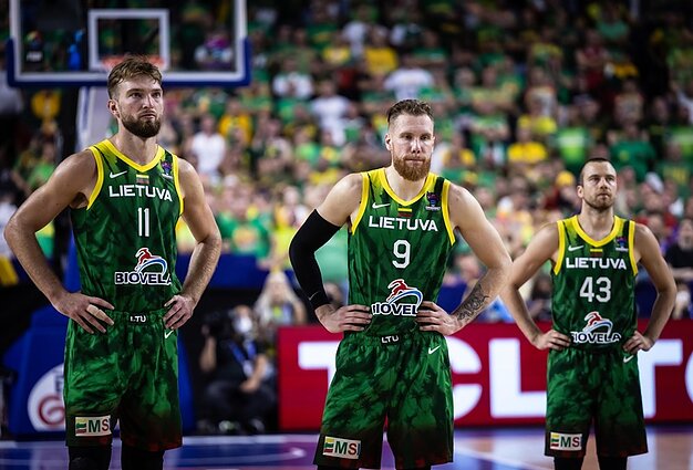 Domantas Sabonis, Ignas Brazdeikis ir Lukas Lekavičius Domantas Sabonis, Ignas Brazdeikis ir Lukas Lekavičius