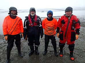  Lietuvos mokslininkų komanda ekspedicijoje: Sergejus Oleninas – pirmas iš dešinės
