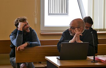 Aivaras Miltenis (kairėje), Henrikas Mackevičius 