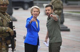 Ursula von der Leyen ir Volodymyras Zelenskis