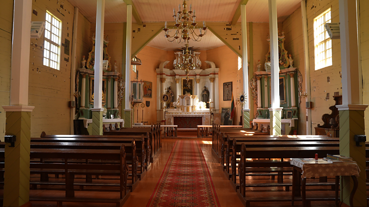 Aptikta barokinė tapyba Palūšės bažnyčioje