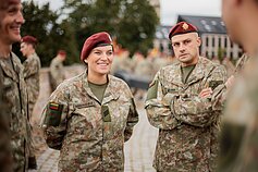 Lithuanian volunteer troops leaving for a mission in Mali