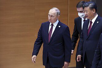 Vladimiras Putinas ir Xi Jinpingas
