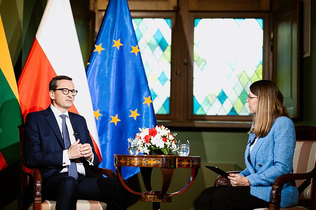 Mateusz Morawiecki i Aleksandra Ketlerienė 