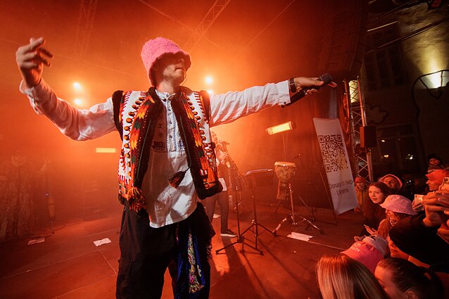 „Kalush Orchestra“ koncerto akimirka