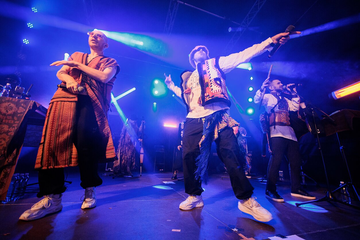 „Kalush Orchestra“ koncerto akimirka