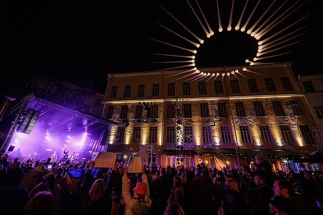 „Kalush Orchestra“ koncerto akimirka