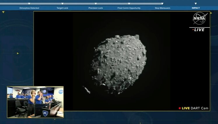 Ar NASA erdvėlaivio smūgis pakeis asteroido trajektoriją – neaišku, bet džiaugiamasi dėl tikslaus smūgio