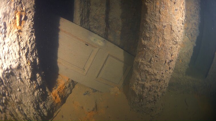 Shipwrecks at the bottom of the Baltic Sea