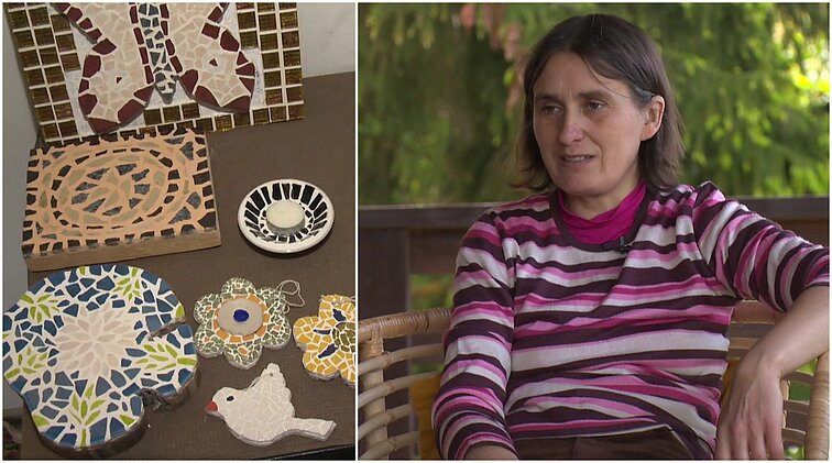 Netikėtai mirus vyrui, Kristina išsigelbėjimą rado kūryboje: iš gabalėlių dėliodama mozaiką, pamažu „susiklijavo“ ir širdį