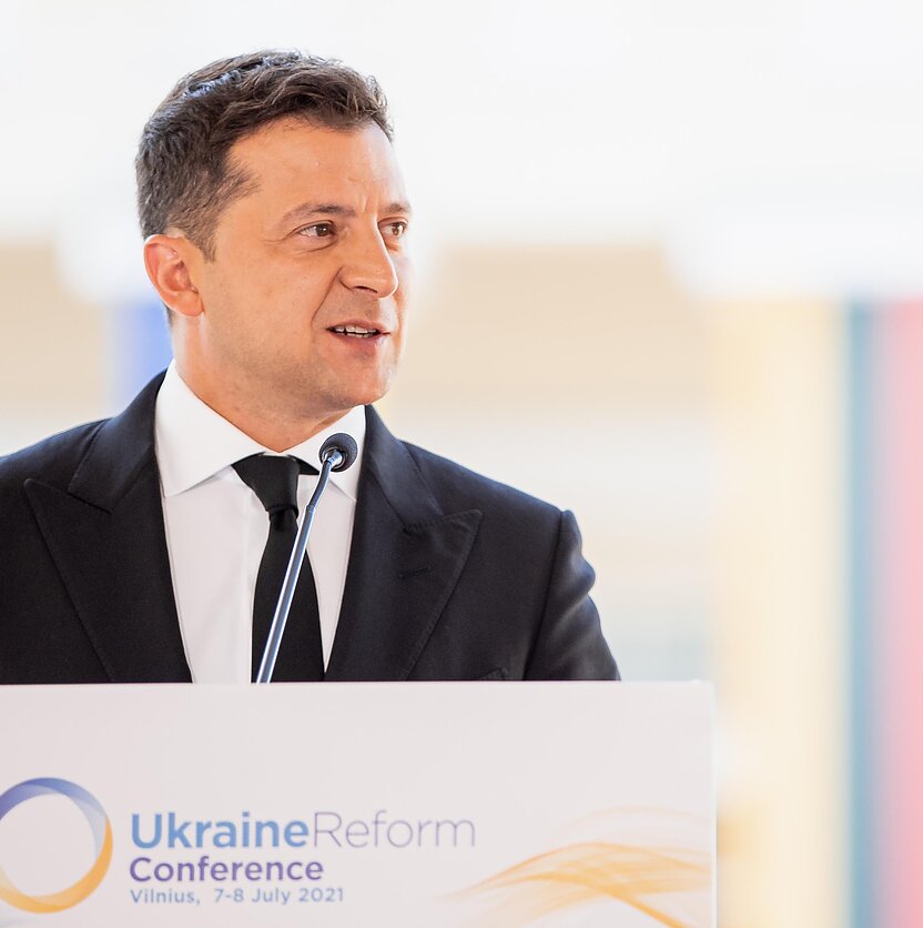 E. Blažio / LRT nuotr., Ukrainos lyderis V. Zelenskis 
