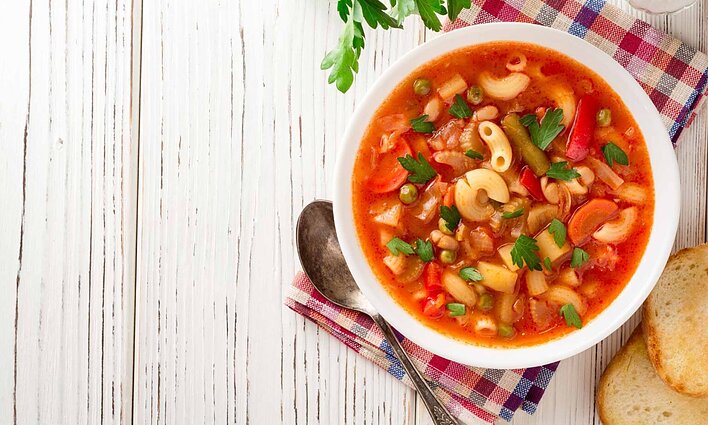 Itališka „Minestrone“ sriuba