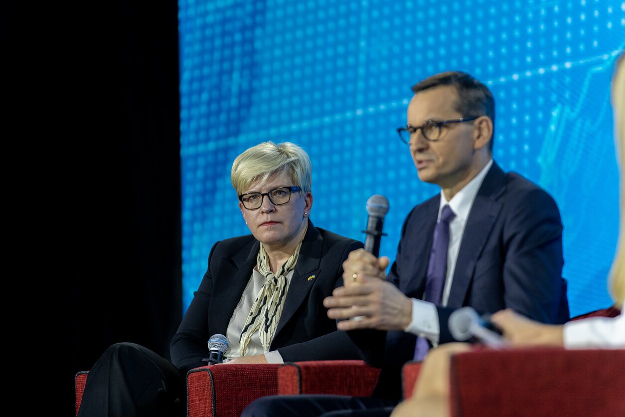 Ingrida Šimonytė, Mateusz Morawiecki Ingrida Šimonytė, Mateusz Morawiecki