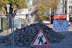 Klaipėda, gatvių remontas senamiestis