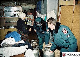 Lithuanian police officer's daily life in the 90s