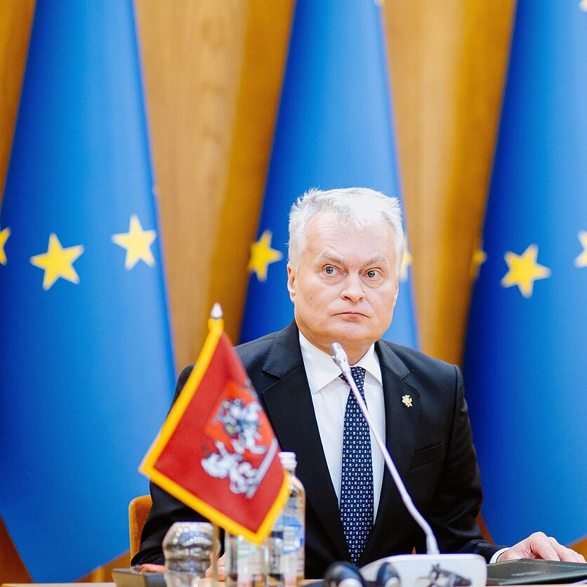 E. Blažio / LRT nuotr., Prezidentas Gitanas Nausėda susitiko su Seimo valdyba