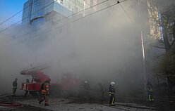 Spalio 17 dienos atakos Kyjive. Rusijos karas prieš Ukrainą.