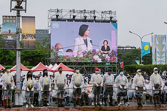 Taivano prezidentės Tsai Ing-wen kalba Taipėjuje minint šalies nacionalinę dieną Taivano prezidentės Tsai Ing-wen kalba Taipėjuje minint šalies nacionalinę dieną