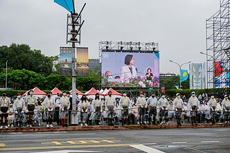 Taivano prezidentės Tsai Ing-wen kalba Taipėjuje minint šalies nacionalinę dieną Taivano prezidentės Tsai Ing-wen kalba Taipėjuje minint šalies nacionalinę dieną