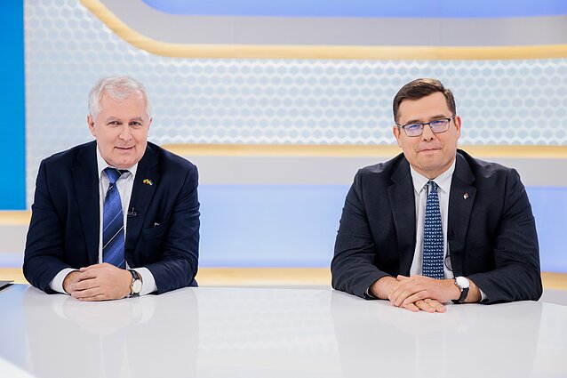 Laurynas Kasčiūnas ir Arvydas Anušauskas. Laurynas Kasčiūnas ir Arvydas Anušauskas.