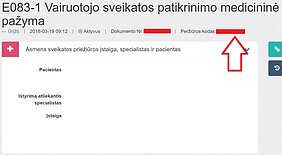 Medicininės pažymos galiojimas