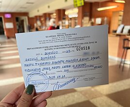 Klaipėdos miesto poliklinika, higienos įgūdžių kursai, pažymėjimas