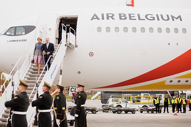 King Philippe and Queen Mathilde landed in Vilnius