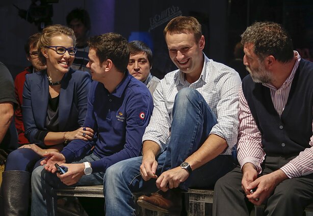 Ksenija Sobčiak, Ilja Jašinas, Aleksejus Navalnas Ksenija Sobčiak, Ilja Jašinas, Aleksejus Navalnas