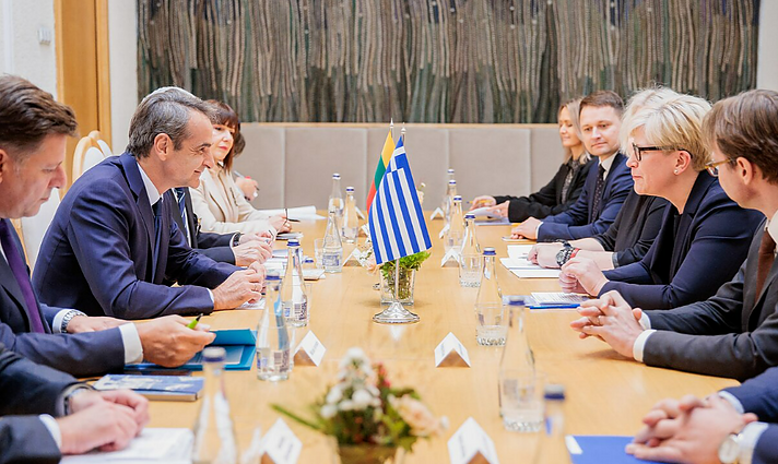 Lietuvoje viešintis Graikijos premjeras Mitsotakis: energetikos krizė neturi būti proga pasipelnyti spekuliantams