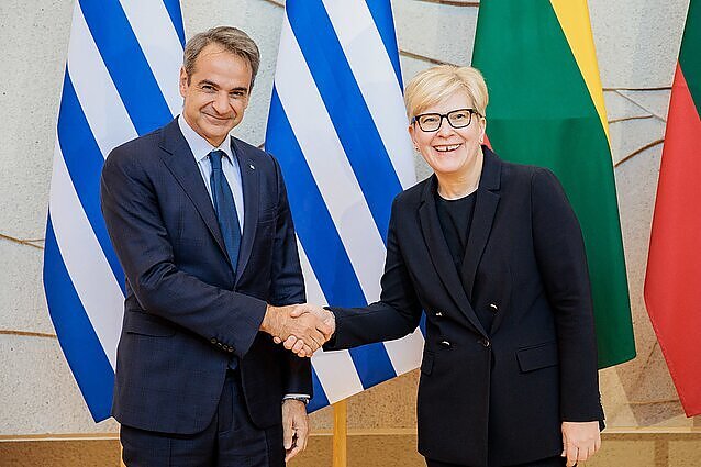 Šimonytės ir Graikijos premjero susitikime – dėmesys Europos energetiniam saugumui ir Ukrainos paramai