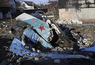 Ukrainoje numušti Rusijos kariniai lėktuvai
