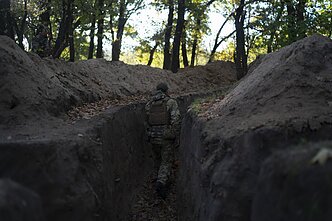 Ukrainos kariai apkasuose