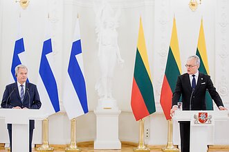 Lithuanian President Gitanas Nausėda and Finnish President Sauli Niinistö 
