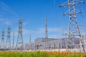 Lietuvą ir Švediją jungiančios elektros jungties „Nordbalt“ transformatorių pastotė Kiškėnų kaime Klaipėdos rajone