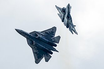 Rusijos penktosios kartos Sukhoi Su-57 naikintuvas Rusijos penktosios kartos Sukhoi Su-57 naikintuvas