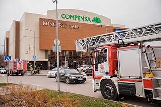 Gaisras „Compensa“ koncertų salėje Gaisras „Compensa“ koncertų salėje