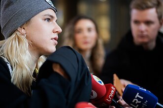 Rūta Meilutytė Vilniaus oro uoste