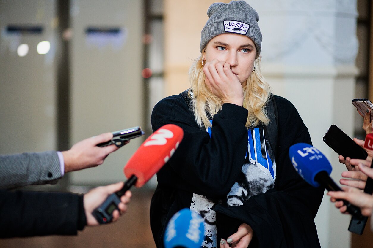 Rūta Meilutytė Vilniaus oro uoste