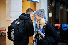Rūta Meilutytė Vilniaus oro uoste