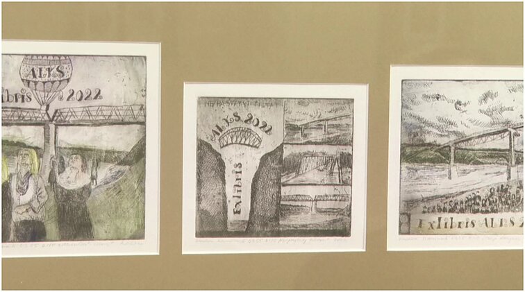 Mažosios grafikos darbai iš viso pasaulio – Alytaus Jurgio Kunčino viešosios bibliotekos parodoje „Kuriantys tiltus“