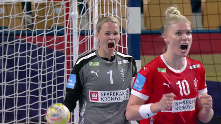 Europos moterų rankinio čempionatas. B grupė. Danija – Švedija