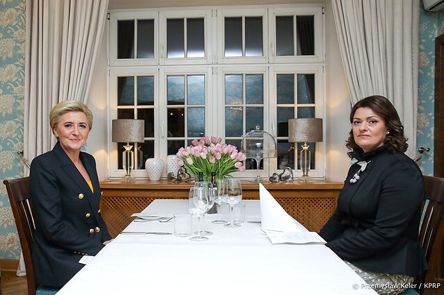 Diana Nausėdienė i Agata Kornhauser–Duda