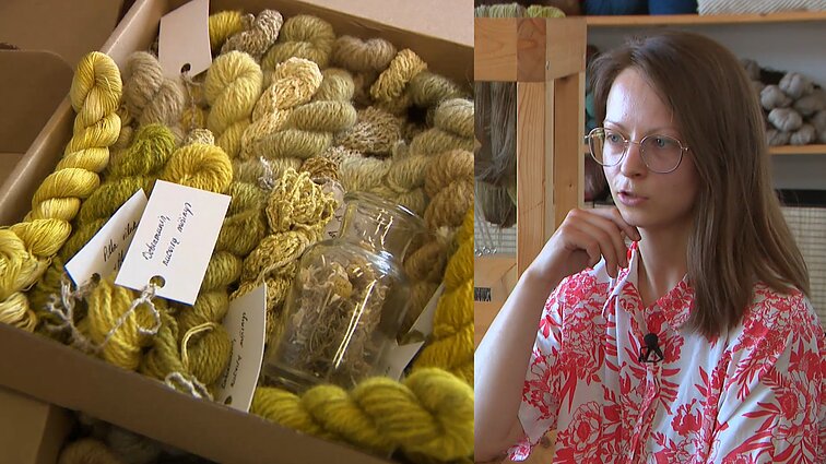 Audinius ir siūlus augalais dažanti Raminta Beržanskytė: pusė darbo vyksta prie kompiuterio