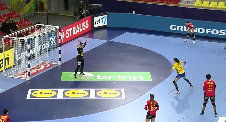 Europos moterų rankinio čempionatas. Rumunija – Ispanija