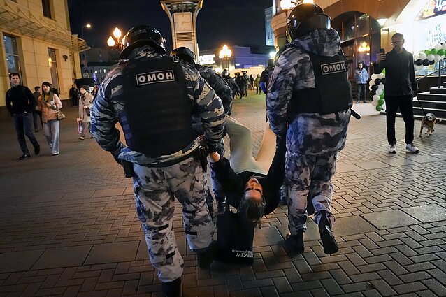 Protestai Maskvoje dėl mobilizacijos Protestai Maskvoje dėl mobilizacijos